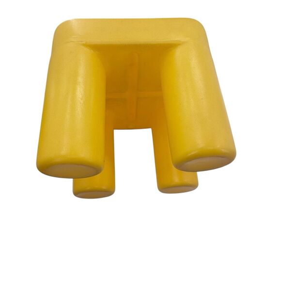 Vintage Little Tikes CHILD SIZE Yellow Chunky Chair Sturdy Plastic Made In USA - Picture 16 of 16